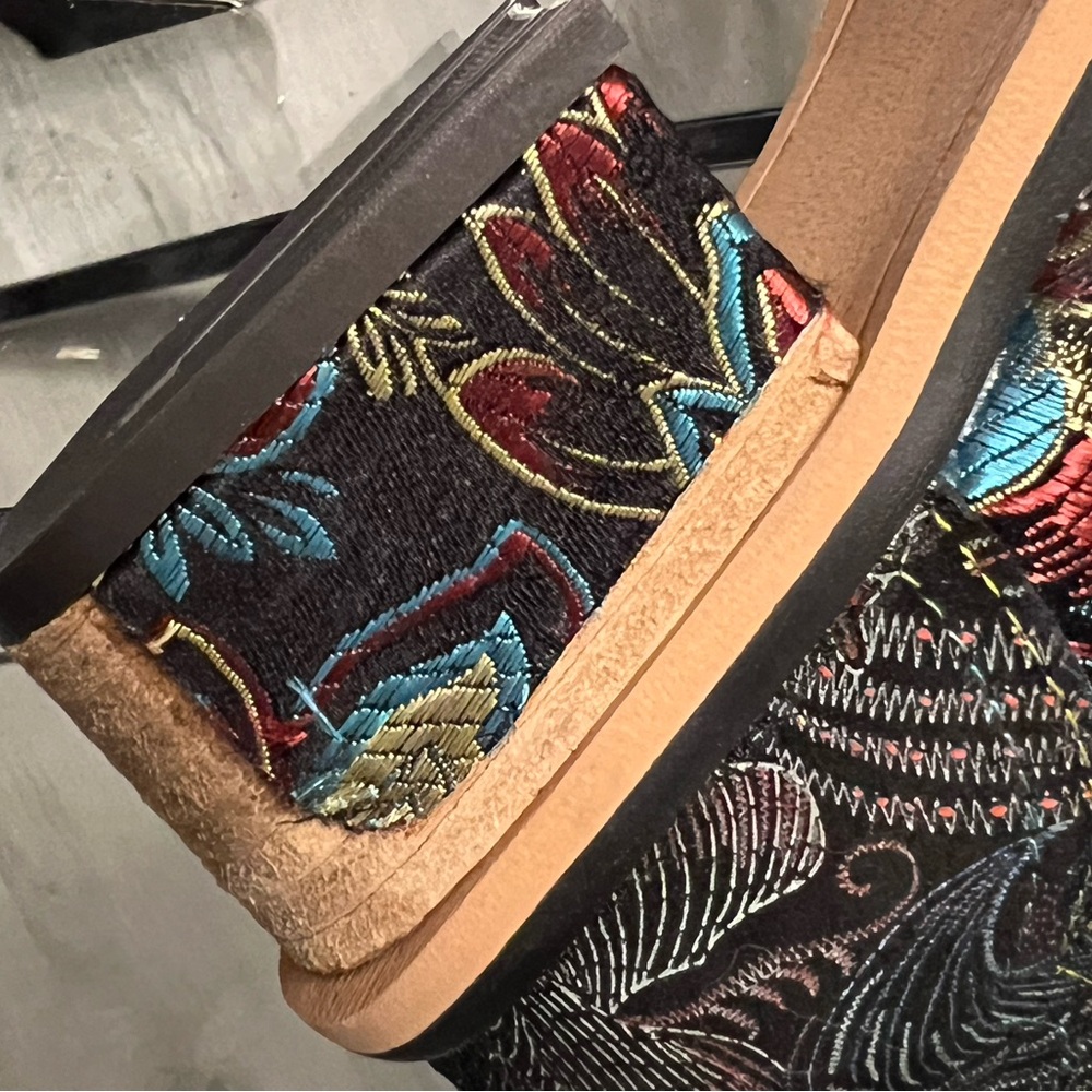 Floral Embroidered Ankle Boots - Picture 9 of 9